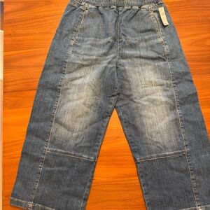 Anthropologie Blue Cropped Jeans